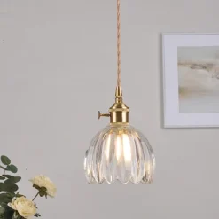 13 cm Single Design Pendant Light LED Glass Antique Brass Modern Nordic Style 85-265V