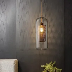 30 cm Single Design Pendant Light LED Modern Nordic Style Glass Cylinder Electroplated Lsland Lights Shops / Cafes Dining Room Lights Gift for Family Friends 110-120V 220-240V