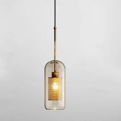 30 cm Single Design Pendant Light LED Modern Nordic Style Glass Cylinder Electroplated Lsland Lights Shops / Cafes Dining Room Lights Gift for Family Friends 110-120V 220-240V