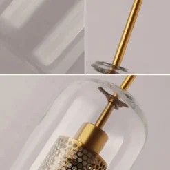 30 cm Single Design Pendant Light LED Modern Nordic Style Glass Cylinder Electroplated Lsland Lights Shops / Cafes Dining Room Lights Gift for Family Friends 110-120V 220-240V