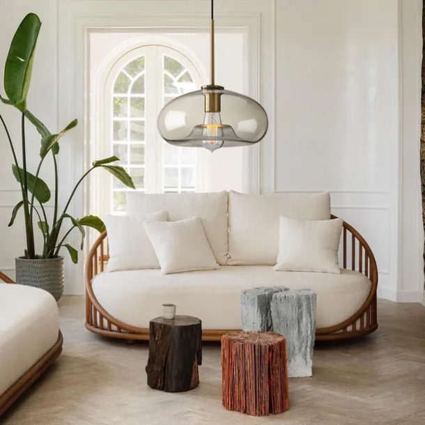 20 cm Single Design Pendant Light Glass Glass Electroplated Vintage Nordic Style 110-120V 220-240V