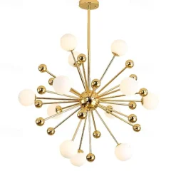 80 cm Sputnik Design Chandelier Metal Sputnik Electroplated Modern Nordic Style 220-240V