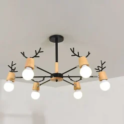 80 cm Sputnik Design Chandelier Metal Painted Finishes Contemporary Nordic Style 220-240V
