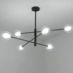 107 cm Sputnik Design Chandelier Metal Linear Island Painted Finishes Modern Nordic Style 220-240V