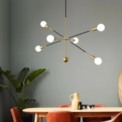 90 cm Sputnik Design Chandelier Metal Sputnik Industrial Painted Finishes Modern Nordic Style 220-240V