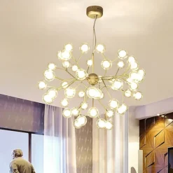 80 cm Sputnik Design Chandelier Metal Mini Painted Finishes Modern Nordic Style Generic