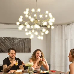 80 cm Sputnik Design Chandelier Metal Mini Painted Finishes Modern Nordic Style Generic