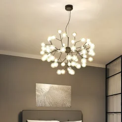 80 cm Sputnik Design Chandelier Metal Mini Painted Finishes Modern Nordic Style Generic