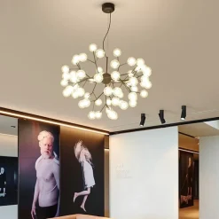 80 cm Sputnik Design Chandelier Metal Mini Painted Finishes Modern Nordic Style Generic