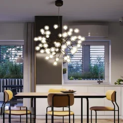 80 cm Sputnik Design Chandelier Metal Mini Painted Finishes Modern Nordic Style Generic