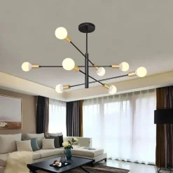 95 cm Sputnik Design Chandelier Metal Sputnik Painted Finishes Contemporary Artistic Nordic Style 110-120V 220-240V