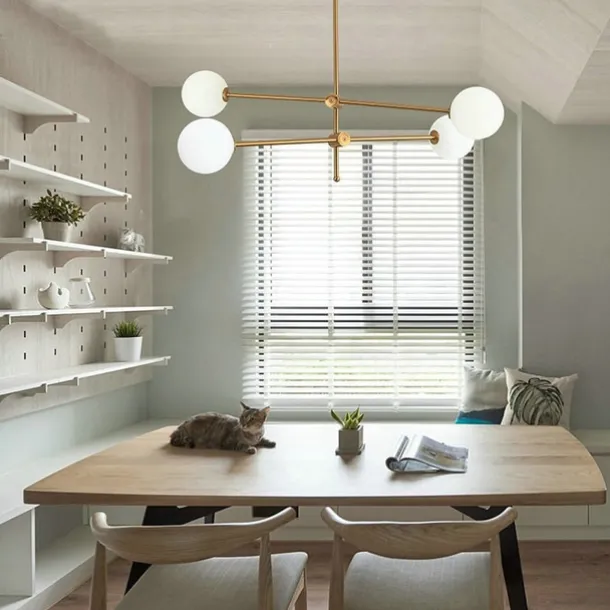 80 cm Sputnik Design Globe Design Geometric Shapes Chandelier Metal Geometrical Mini Electroplated Artistic LED 220-240V