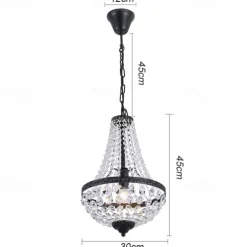 30 cm Sputnik Design Lantern Desgin Pendant Lantern Design Pendant Light Metal Vintage Style Sputnik Industrial Painted Finishes Vintage Nordic Style 110-120V 220-240V