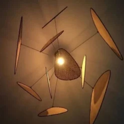 60/80/100 cm Sputnik Design Pendant Light LED Metal Vintage Style Sputnik Painted Finishes Vintage Country 220-240V