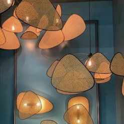 60/80/100 cm Sputnik Design Pendant Light LED Metal Vintage Style Sputnik Painted Finishes Vintage Country 220-240V