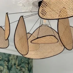 60/80/100 cm Sputnik Design Pendant Light LED Metal Vintage Style Sputnik Painted Finishes Vintage Country 220-240V