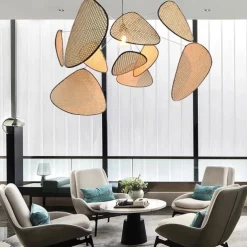 60/80/100 cm Sputnik Design Pendant Light LED Metal Vintage Style Sputnik Painted Finishes Vintage Country 220-240V