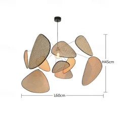 60/80/100 cm Sputnik Design Pendant Light LED Metal Vintage Style Sputnik Painted Finishes Vintage Country 220-240V