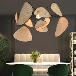 60/80/100 cm Sputnik Design Pendant Light LED Metal Vintage Style Sputnik Painted Finishes Vintage Country 220-240V