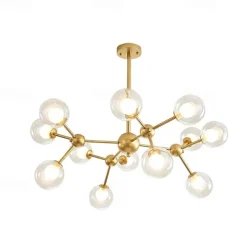 90 cm Square Line Design Chandelier Metal Industrial Painted Finishes Modern Nordic Style 220-240V