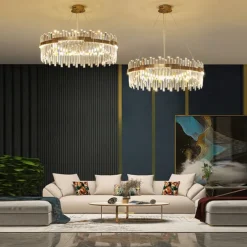 60 cm Unique Design Chandelier LED Pendant Light Crystal Aluminium Alloy Nordic Style Living Room Dining Room 220-240V