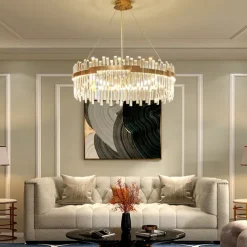 60 cm Unique Design Chandelier LED Pendant Light Crystal Aluminium Alloy Nordic Style Living Room Dining Room 220-240V