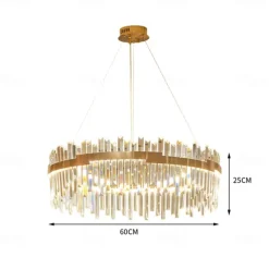 60 cm Unique Design Chandelier LED Pendant Light Crystal Aluminium Alloy Nordic Style Living Room Dining Room 220-240V