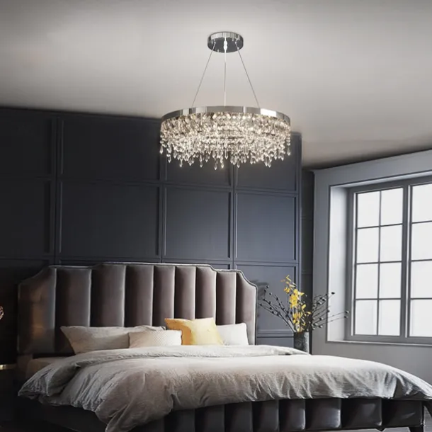 80 cm Unique Design Chandelier Pendant Light LED Crystal Nordic Style Living Room Bedroom 220-240V