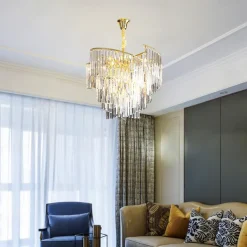 60 cm Unique Design Chandelier LED Crystal Luxury Modern Designer Art Lamp Living Room Restaurant 110-120V