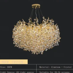 60 cm Unique Design Chandelier Aluminum LED Nordic Style 110-240 V