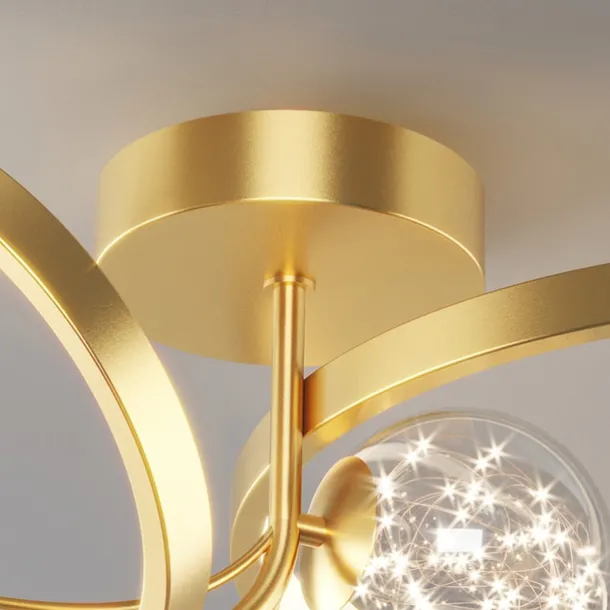 50 cm Unique Design Flush Mount Pendant Light Copper Brass LED Nordic Style 220-240V