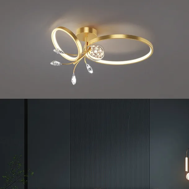 50 cm Unique Design Flush Mount Pendant Light Copper Brass LED Nordic Style 220-240V