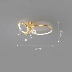 50 cm Unique Design Flush Mount Pendant Light Copper Brass LED Nordic Style 220-240V