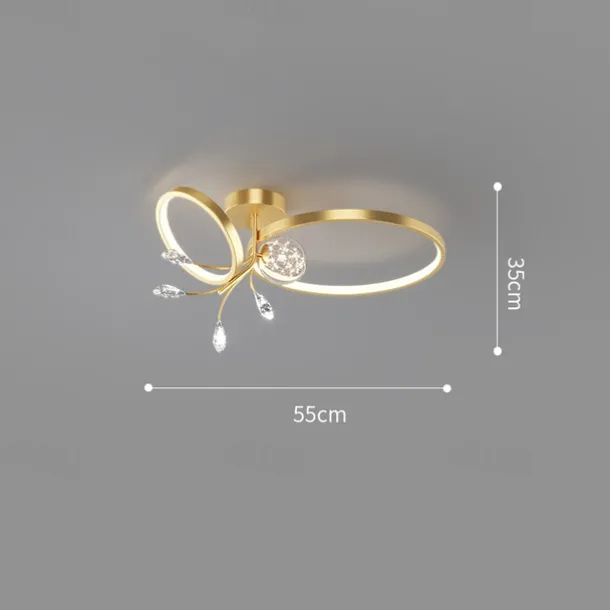 50 cm Unique Design Flush Mount Pendant Light Copper Brass LED Nordic Style 220-240V