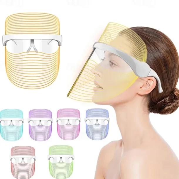 3 Colors Led Facial Mask Led Korean Photon Therapy Face Mask Machine Light Therapy Acne Mask Neck Beauty Led Mask