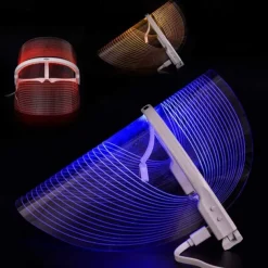 3 Colors Led Facial Mask Led Korean Photon Therapy Face Mask Machine Light Therapy Acne Mask Neck Beauty Led Mask