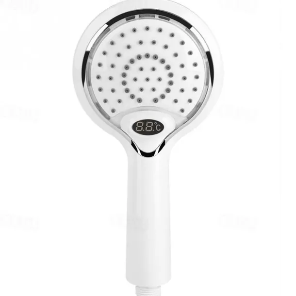 3 Colors Led Shower Head With Temperature Digital Display Water Powered LCD Shower Spray