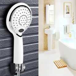 3 Colors Led Shower Head With Temperature Digital Display Water Powered LCD Shower Spray