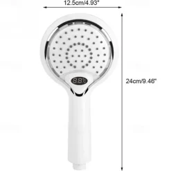 3 Colors Led Shower Head With Temperature Digital Display Water Powered LCD Shower Spray