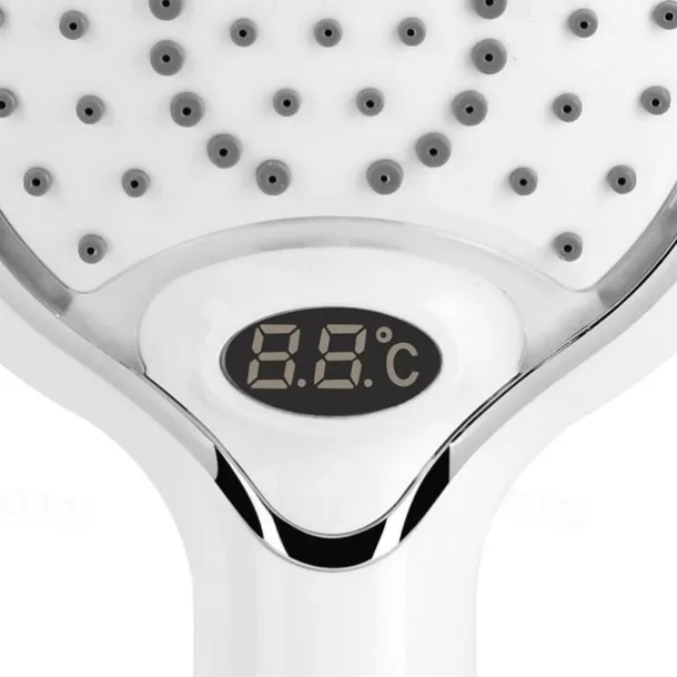 3 Colors Led Shower Head With Temperature Digital Display Water Powered LCD Shower Spray