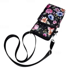 18 Colors Multi-function Mini Mobile Phone Bag 3 Layers Zipper Pockets Coin Purse Key Case Crossbody Sports Bag