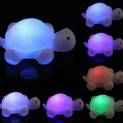 7 Colours Changing LED Night Light Desk Lamp Bedside Light Bedroom Decor Christmas Gift Sea Turtle Battery Operated
