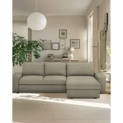 100% Cotton 3 Seater 4 Seater Sofa Cover with Armrests Solid Color Quilted Cotton Slipcovers KIVcover LITB PRIME cover