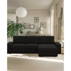 100% Cotton 3 Seater 4 Seater Sofa Cover with Armrests Solid Color Quilted Cotton Slipcovers KIVcover LITB PRIME cover