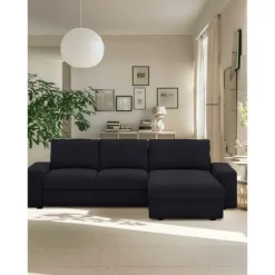 100% Cotton 3 Seater 4 Seater Sofa Cover with Armrests Solid Color Quilted Cotton Slipcovers KIVcover LITB PRIME cover