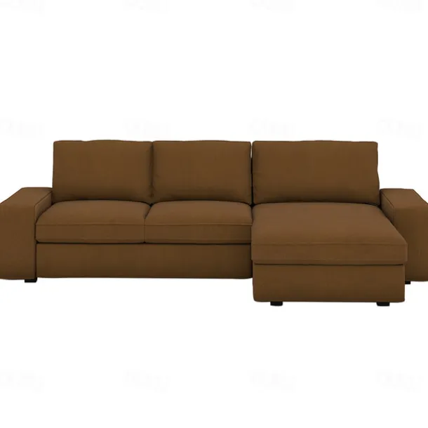 100% Cotton 3 Seater 4 Seater Sofa Cover with Armrests Solid Color Quilted Cotton Slipcovers KIVcover LITB PRIME cover