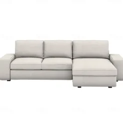 100% Cotton 3 Seater 4 Seater Sofa Cover with Armrests Solid Color Quilted Cotton Slipcovers KIVcover LITB PRIME cover