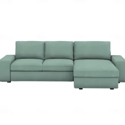 100% Cotton 3 Seater 4 Seater Sofa Cover with Armrests Solid Color Quilted Cotton Slipcovers KIVcover LITB PRIME cover
