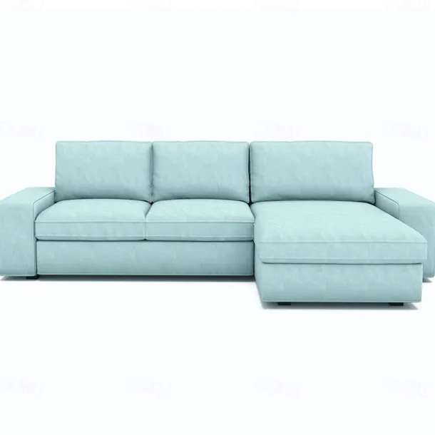 100% Cotton 3 Seater 4 Seater Sofa Cover with Armrests Solid Color Quilted Cotton Slipcovers KIVcover LITB PRIME cover