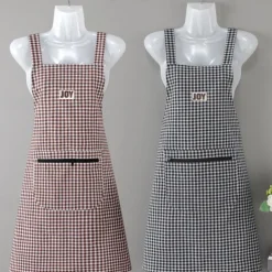 100% Cotton Apron Breathable for Home Use, Kitchen, Summer Women's Fashion, Cute Japanese and Korean Version of Apron, Anti Oil Stain Work Print